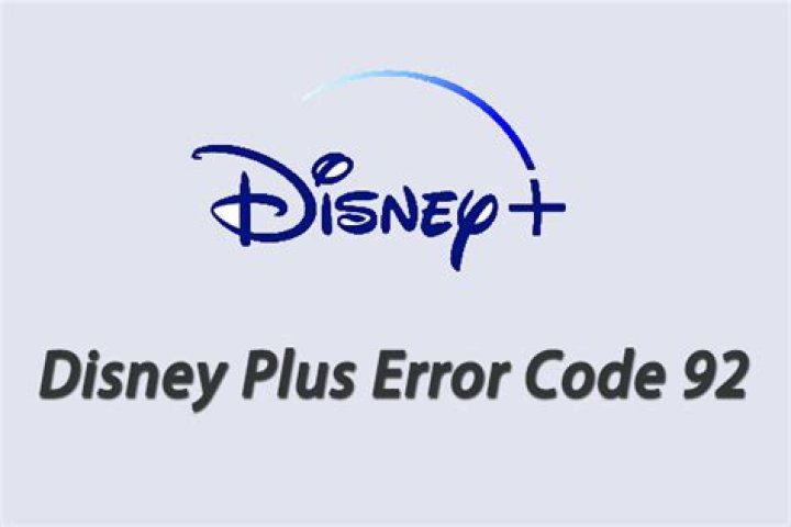 Disney Plus Error Code 92