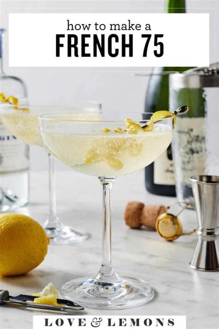 French 75 Cocktail - Celebrating Sweets