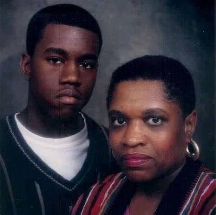Kanye West with his mom Donda West Kanye West with his mom Donda West