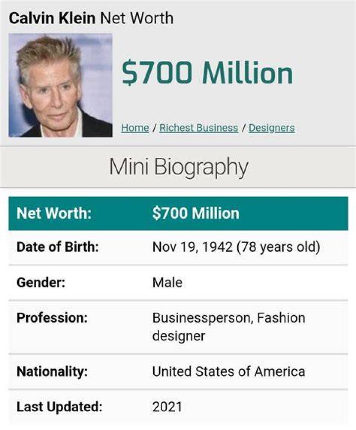 Kevin M. Klein Net Worth