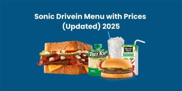 Sonic Drive-In Holiday Menu