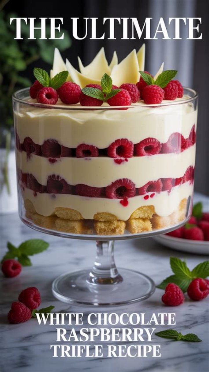 White Chocolate Raspberry Trifle